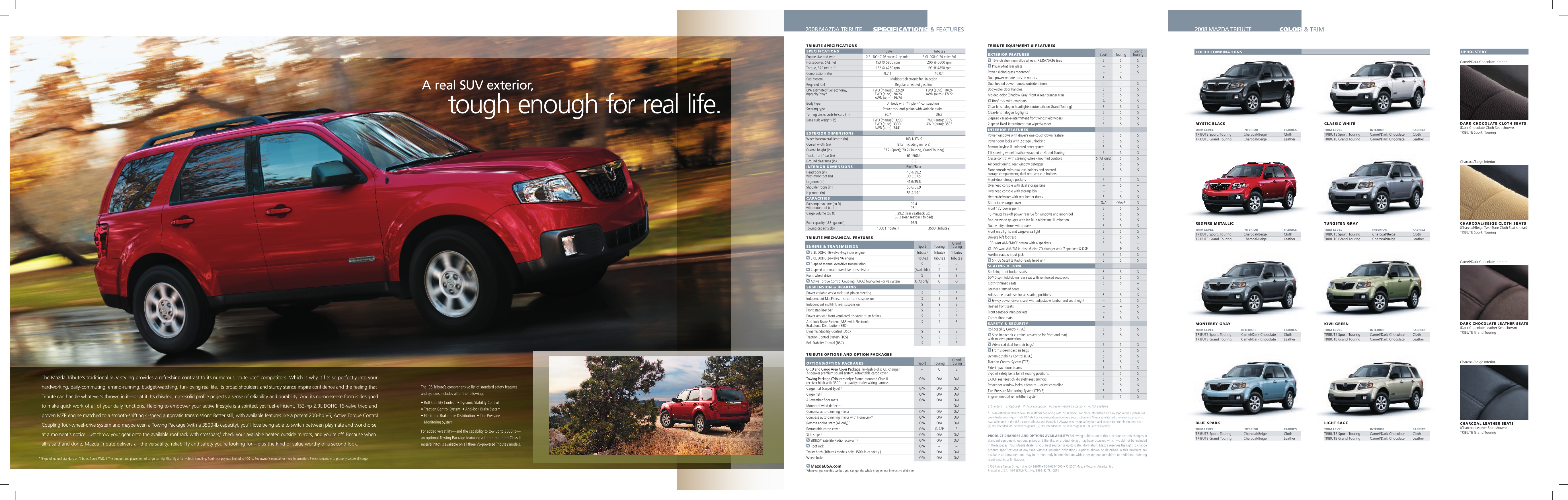 2008 Mazda Tribute Brochure Page 2